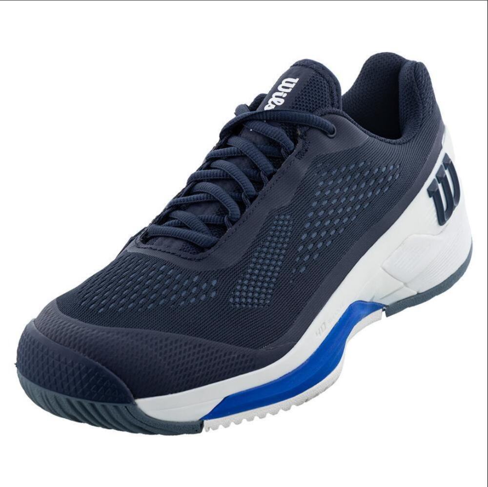 Wilson Men's Rush Pro 4.0 Tennis/Pickleball Shoes Navy Blaze/White Mens Size 13